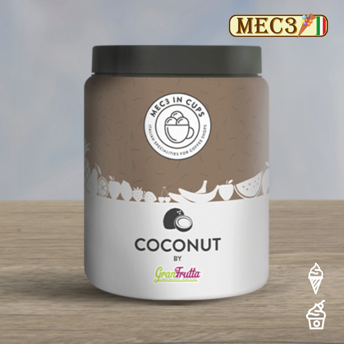 MEC3 Kokosnuss Toppings von GRANFRUTTA