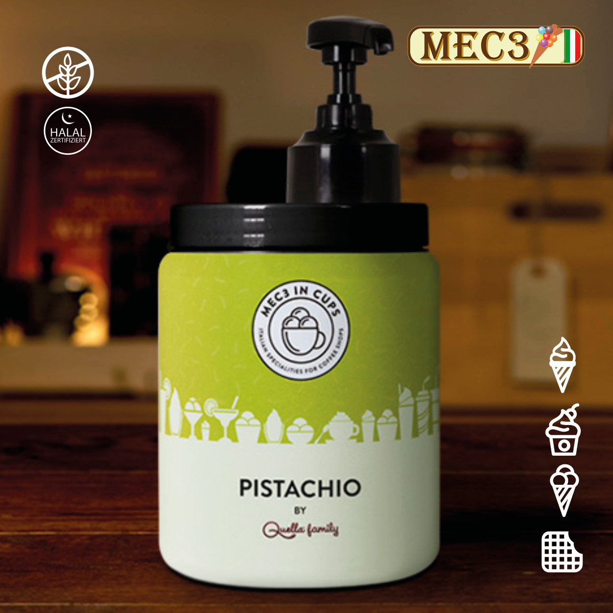 MEC3 Pistazie von QUELLA® Familie