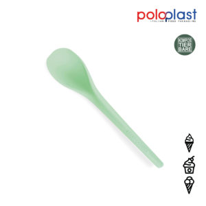 Kompostierbare Löffel ICE CURVY 15cm grün