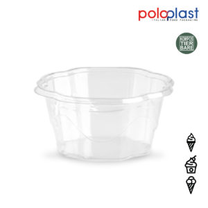 Kompostierbare Eisbecher transparent Eco Boy 170cc