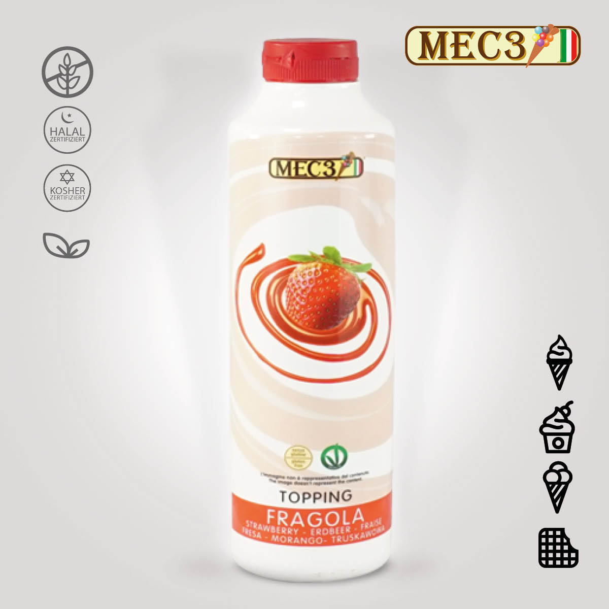 MEC3 Erdbeere Topping Sauce