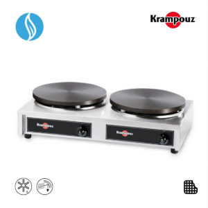 Crêpes Maschine mit zwei Platten - QUADRATISCHER RAHMEN - STANDARD LINIE/GAS
