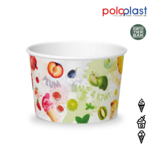 Papier Eisbecher Fruits 290cc